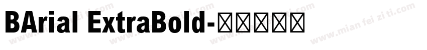 BArial ExtraBold字体转换